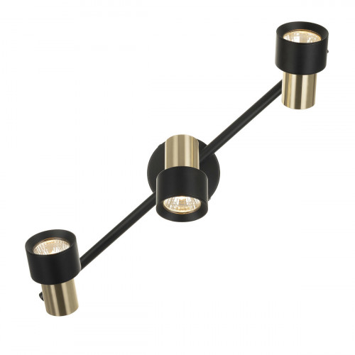 Citilux SAT CL505631 Спот поворотный с выключателем Чёрный+Золото