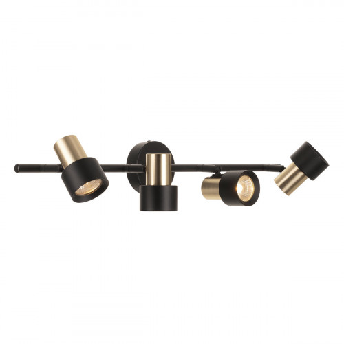 Citilux SAT CL505641 Спот поворотный с выключателем Чёрный+Золото