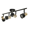 Citilux SAT CL505641 Спот поворотный с выключателем Чёрный+Золото