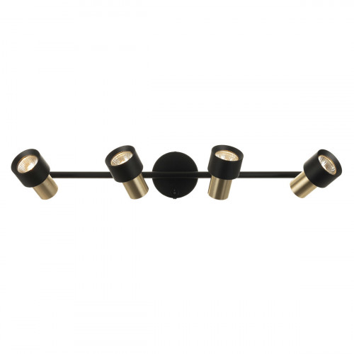 Citilux SAT CL505641 Спот поворотный с выключателем Чёрный+Золото