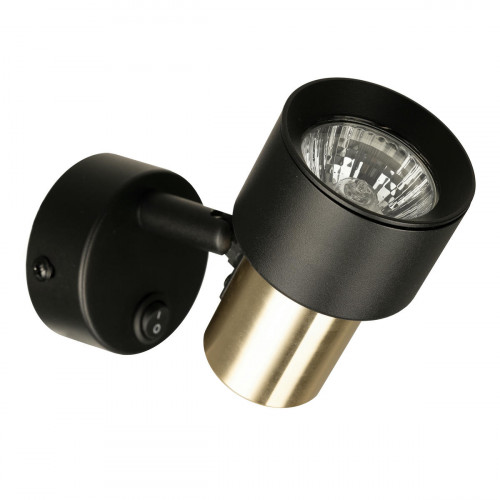 Citilux SAT CL505611 Спот поворотный с выключателем Чёрный+Золото
