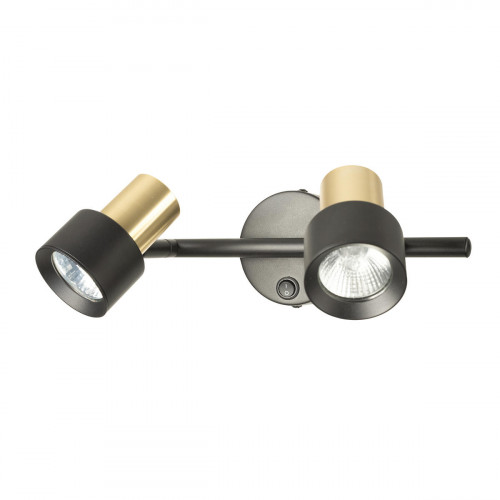 Citilux SAT CL505621 Спот поворотный с выключателем Чёрный+Золото