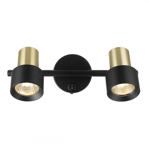 Citilux SAT CL505621 Спот поворотный с выключателем Чёрный+Золото