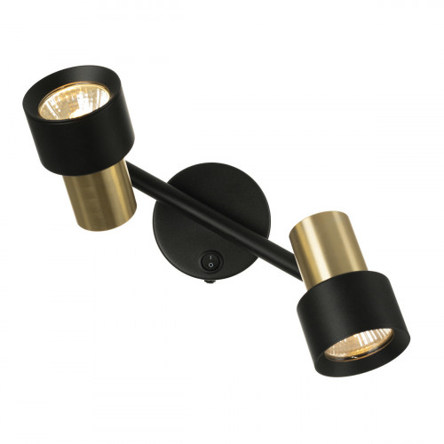 Citilux SAT CL505621 Спот поворотный с выключателем Чёрный+Золото