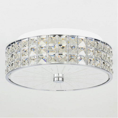 Citilux Портал CL32413G1 LED RGB Люстра хрустальная с пультом Хром