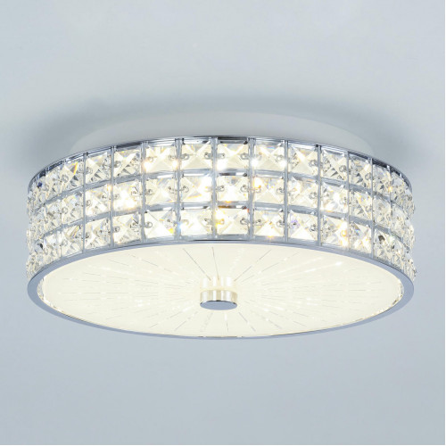 Citilux Портал CL32413G1 LED RGB Люстра хрустальная с пультом Хром
