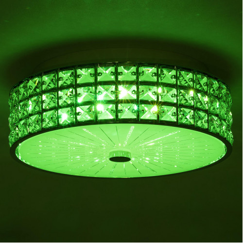 Citilux Портал CL32413G1 LED RGB Люстра хрустальная с пультом Хром
