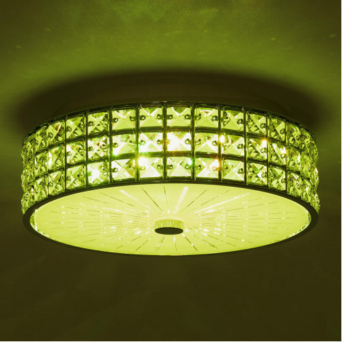 Citilux Портал CL32413G1 LED RGB Люстра хрустальная с пультом Хром