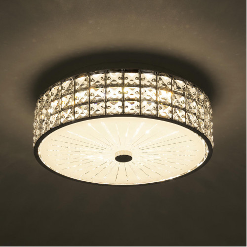 Citilux Портал CL32413G1 LED RGB Люстра хрустальная с пультом Хром