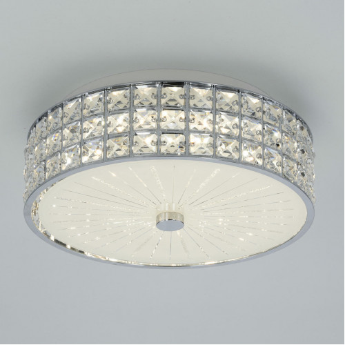 Citilux Портал CL32413G1 LED RGB Люстра хрустальная с пультом Хром