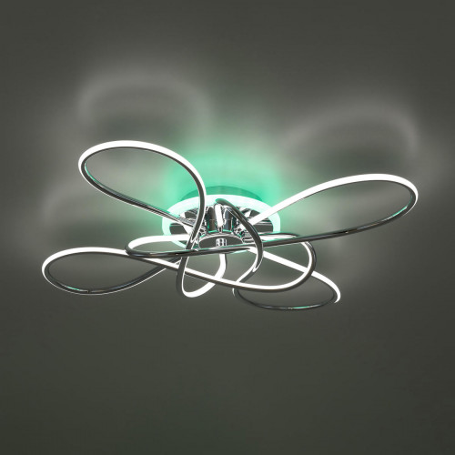 Citilux Джемини CL229B141E LED RGB Люстра с пультом Хром