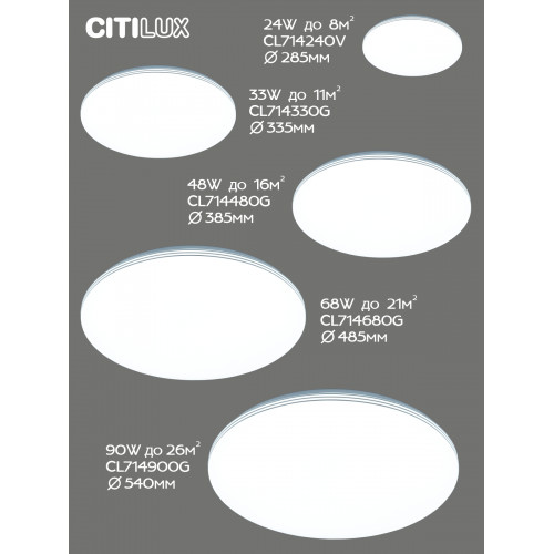 Citilux Симпла CL714900G RGB Люстра светодиодная с пультом