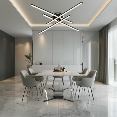 Citilux Trent CL203641 LED Люстра потолочная с пультом Чёрная