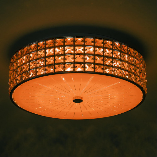 Citilux Портал CL32415G1 LED RGB Люстра хрустальная с пультом Хром