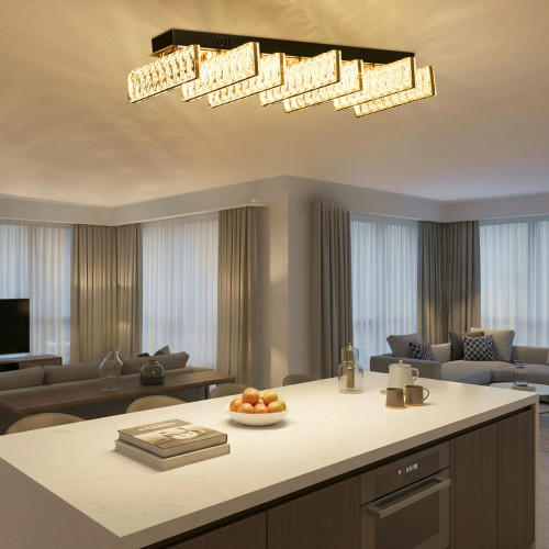 Citilux PALANT CL325272 LED Люстра хрустальная Чёрный+Бронза