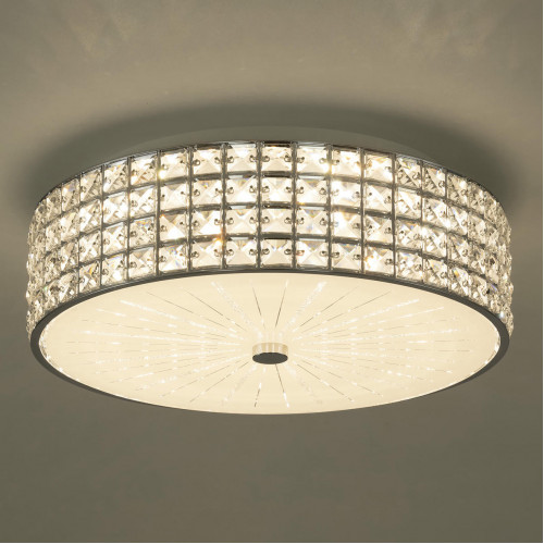 Citilux Портал CL32415G1 LED RGB Люстра хрустальная с пультом Хром