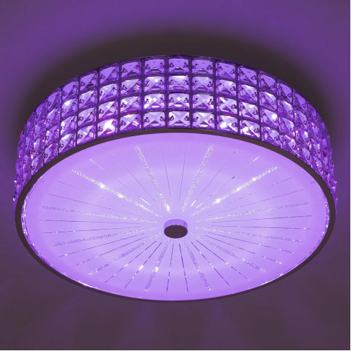Citilux Портал CL32415G1 LED RGB Люстра хрустальная с пультом Хром