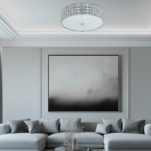 Citilux Портал CL32415G1 LED RGB Люстра хрустальная с пультом Хром