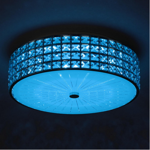 Citilux Портал CL32415G1 LED RGB Люстра хрустальная с пультом Хром