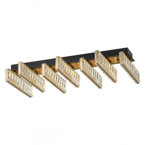 Citilux PALANT CL325272 LED Люстра хрустальная Чёрный+Бронза