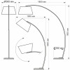 Citilux Арчи CL807011 Торшер с абажуром Чёрный