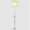 Citilux Линц CL402973T Торшер хром со столиком и кремовым абажуром