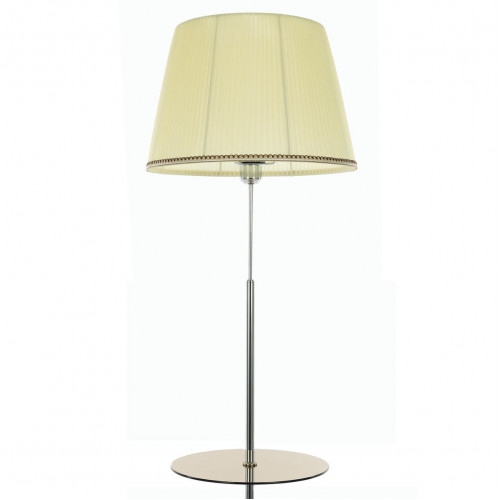 Citilux Линц CL402973T Торшер хром со столиком и кремовым абажуром