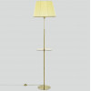 Citilux Линц CL402983T Торшер бронза со столиком и кремовым абажуром