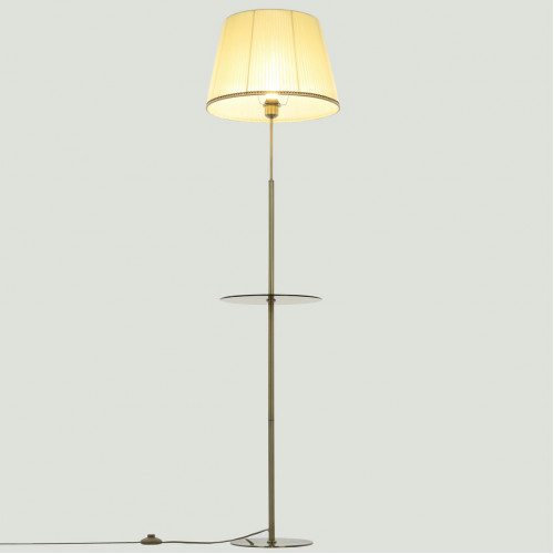 Citilux Линц CL402983T Торшер бронза со столиком и кремовым абажуром