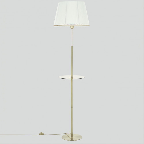 Citilux Линц CL402980T Торшер бронза со столиком и белым абажуром