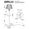 Citilux Вена CL402920T Торшер патина со столиком и белым абажуром