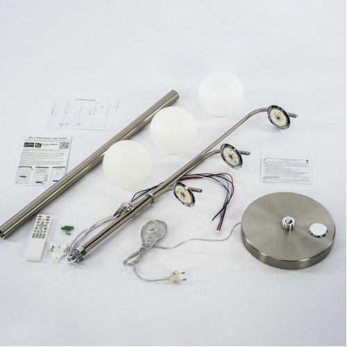Citilux Адам Смарт CL228A931 RGB LED Умный торшер Матовый Хром