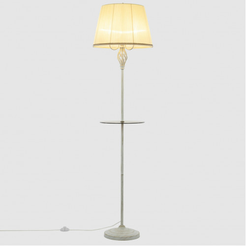 Citilux Вена CL402923T Торшер патина со столиком и кремовым абажуром