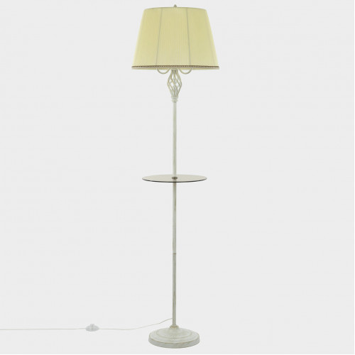 Citilux Вена CL402923T Торшер патина со столиком и кремовым абажуром