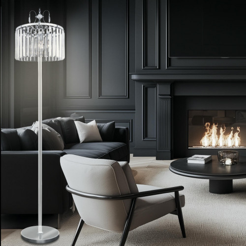 Citilux Инга CL335941 Торшер хрустальный Хром