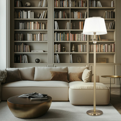 Citilux Гера CL433913 Торшер с абажуром Бронза