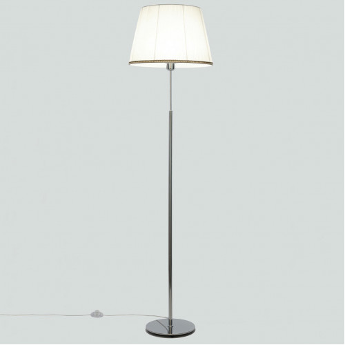 Citilux Линц CL402970 Торшер хром с белым абажуром