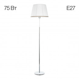 Citilux Линц CL402970 Торшер хром с белым абажуром