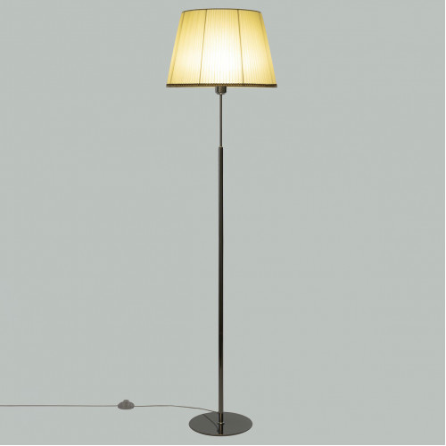 Citilux Линц CL402973 Торшер хром с кремовым абажуром