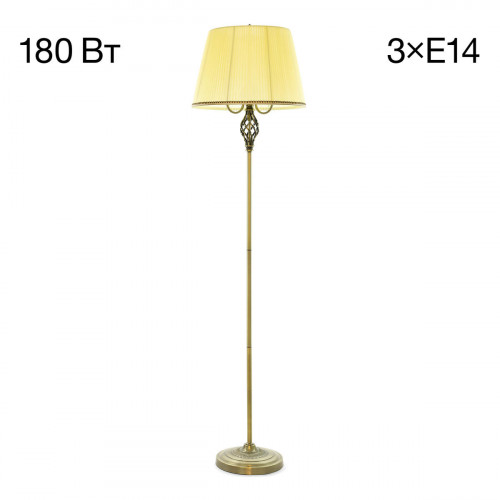 Citilux Вена CL402933 Торшер бронза с кремовым абажуром