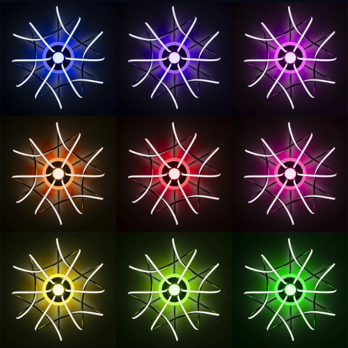 Citilux Джемини Смарт CL229A161E RGB Умная люстра Хром