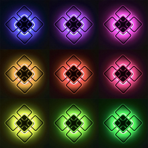 Citilux Марсель Смарт CL232A155E RGB Умная люстра Чёрная