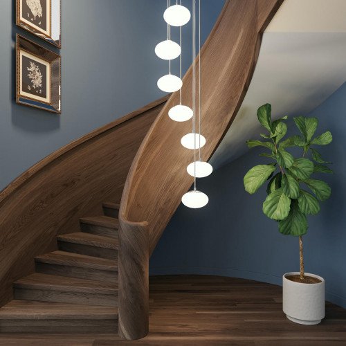 Citilux ATMAN SMART CL226A071 LED RGB Умная подвесная люстра Матовый Хром