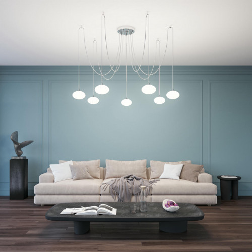 Citilux ATMAN SMART CL226A071 LED RGB Умная подвесная люстра Матовый Хром