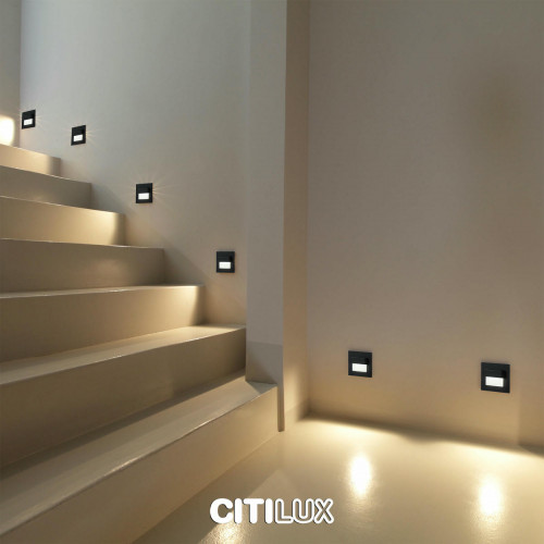 Citilux Скалли CLD006K5 LED Встраиваемый светильник лестничный Чёрный