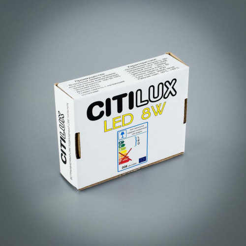 Citilux Омега CLD50K080 LED Встраиваемый светильник с диммером Белый