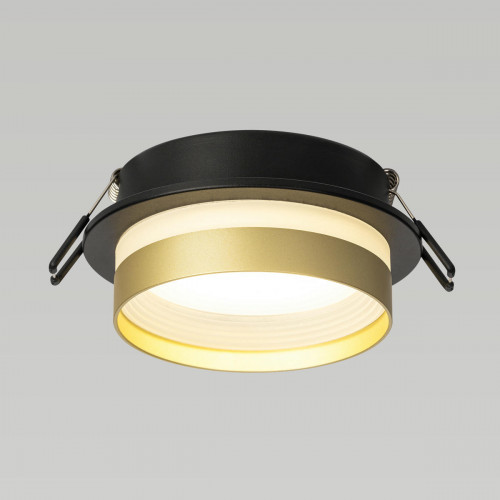 Citilux Hardy CL002D14 Встраиваемый светильник Чёрный+Золото