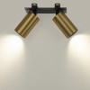 Citilux AXEL CL512D22 Спот поворотный встраиваемый двойной Латунь