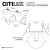 Citilux AXEL CL512D22 Спот поворотный встраиваемый двойной Латунь