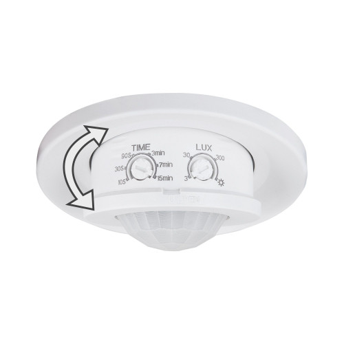 Инфракрасный датчик движения 8м 1200W 360° IP20 SNS-M-12 белый Elektrostandard